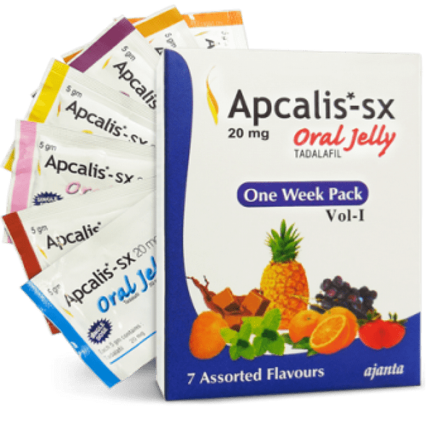 Apcalis SX Oral Jelly (Tadalafil) 20 mg Apcalis SX Oral Jelly (Tadalafil) 20 mg