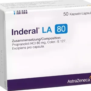 Inderal (Propranolol) 80 mg Inderal (Propranolol) 80 mg