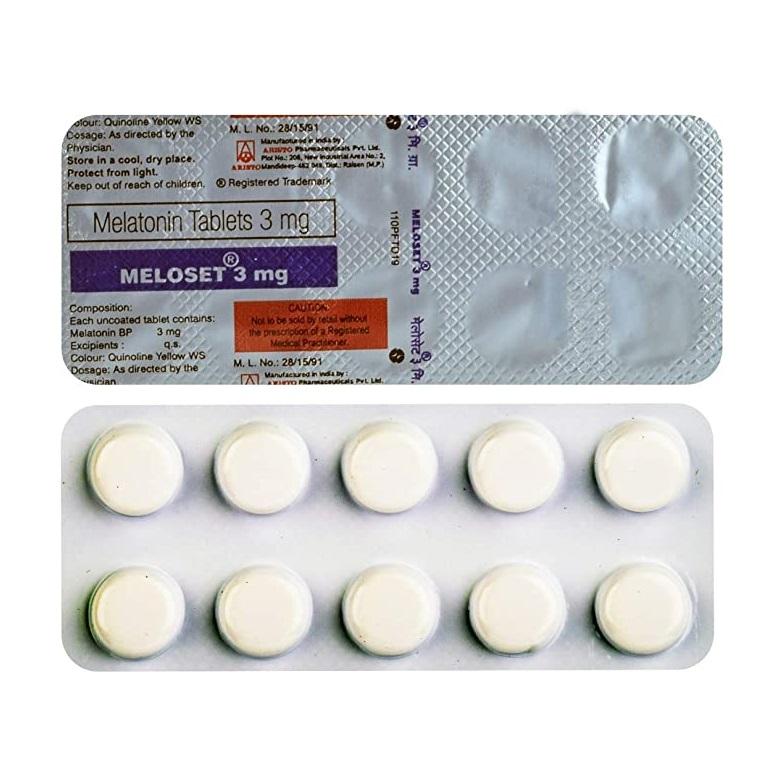 Meloset (Melatonin) 3 mg Meloset (Melatonin) 3 mg