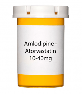 Amlodipine-Atorvastatin 10-40mg Tablets - 30 Count Bottle Amlodipine-Atorvastatin 10-40mg Tablets - 30 Count Bottle